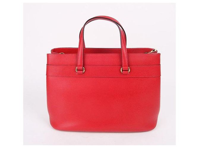 Gucci Horsebit Gold-tone Red Bag Rosso - vista 6