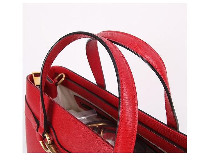 Gucci Horsebit Gold-tone Red Bag Rosso - vista 7