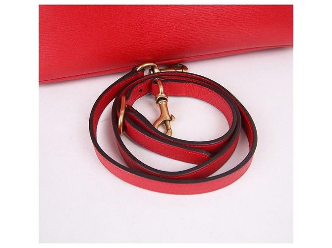 Gucci Horsebit Gold-tone Red Bag Rosso - vista 8
