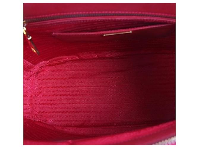 Prada Saffiano Double Handle Red Bag Rosso - vista 2