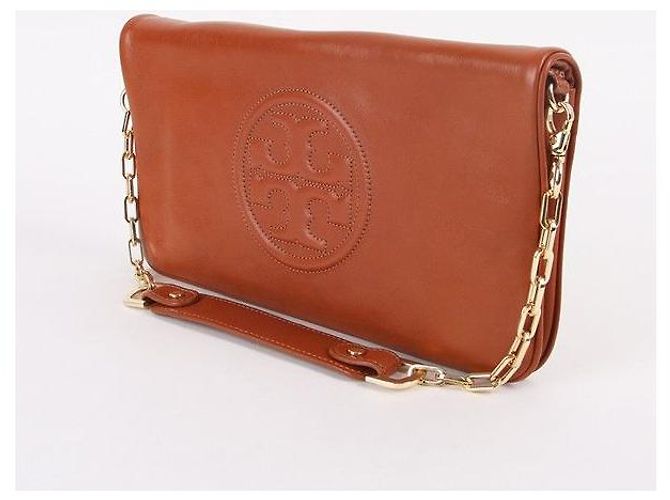 Tory Burch Amanda Brown Clutch Schultertasche Braun - Ansicht 6