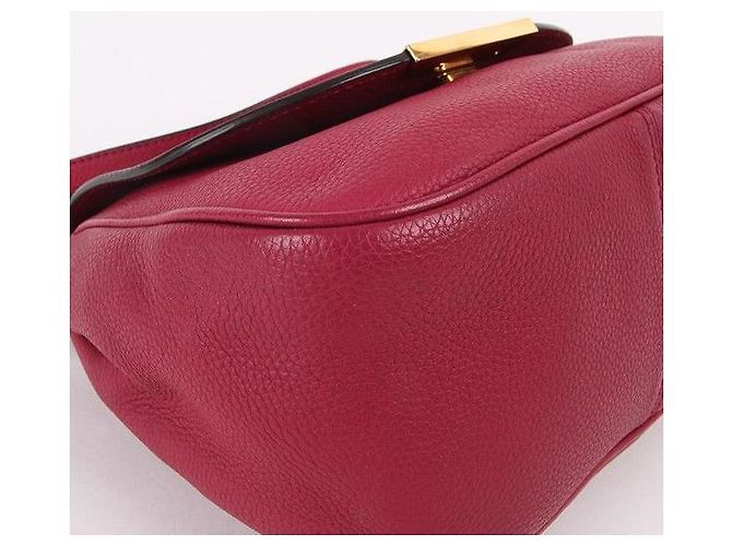 Fendi Borsa a tracolla quadrata in pelle rosa Rosso - vista 2
