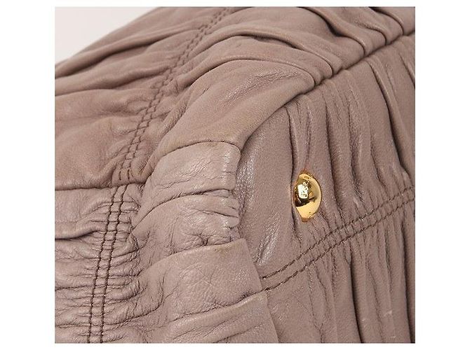 Prada Grande Borsa in Pelle Gaufre per Donne Marrone - vista 4