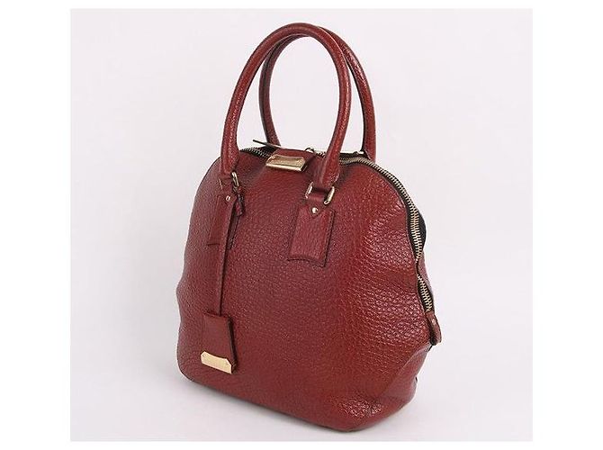 Burberry Große Goldplattierte Orchard-Tote-Tasche Rot - Ansicht 5