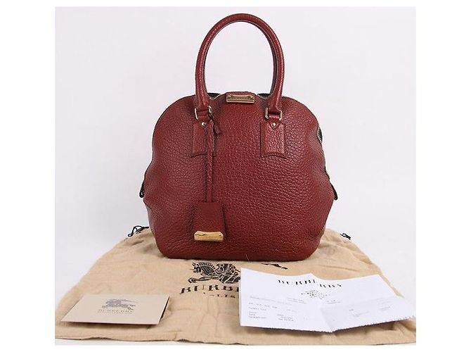 Burberry Große Goldplattierte Orchard-Tote-Tasche Rot - Ansicht 8