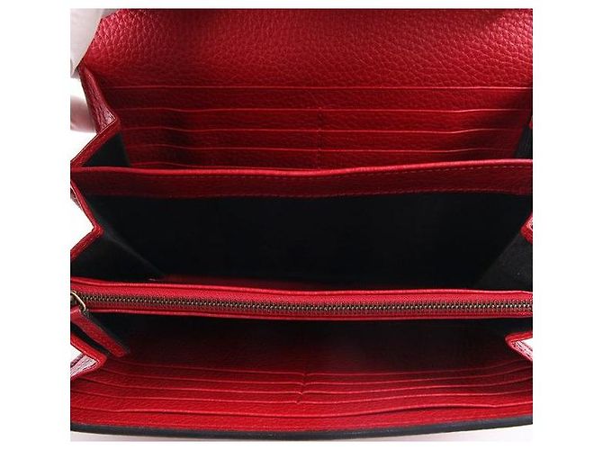 Gucci Borsa a tracolla GG Marmont rossa WOC Rosso - vista 3