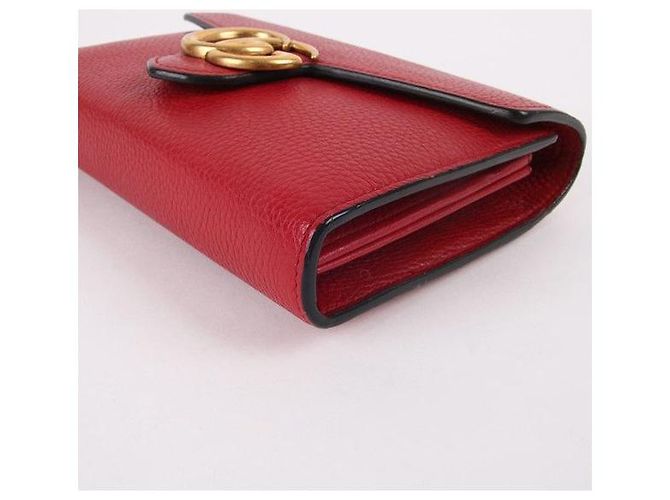Gucci Borsa a tracolla GG Marmont rossa WOC Rosso - vista 8