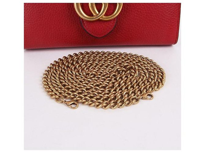 Gucci Borsa a tracolla GG Marmont rossa WOC Rosso - vista 9