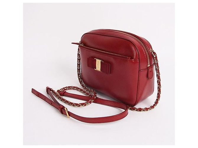 Salvatore Ferragamo Ferragamo Lydia Mini Crossbody Rossa Rosso - vista 8