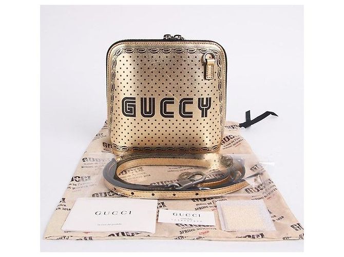 Gucci Borsa a tracolla mini Starprint Gold D'oro - vista 5
