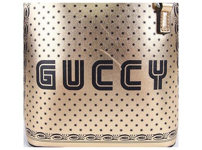 Gucci Borsa a tracolla mini Starprint Gold D'oro - vista 6