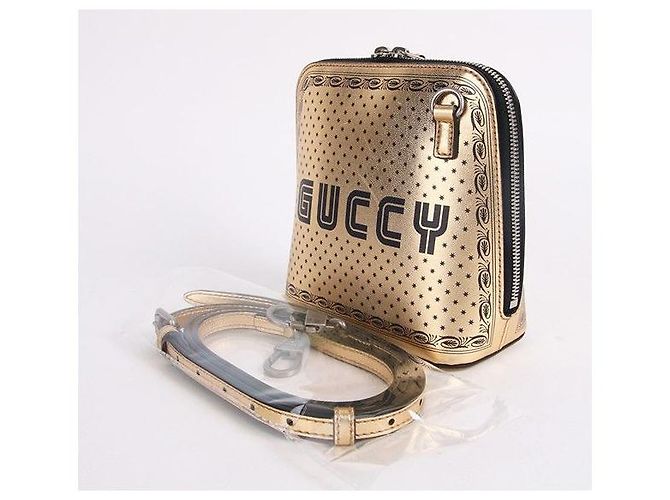 Gucci Borsa a tracolla mini Starprint Gold D'oro - vista 9