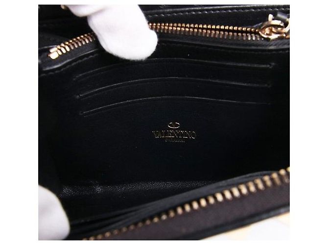 Valentino Rockstud Black Women's Wallet - view 4