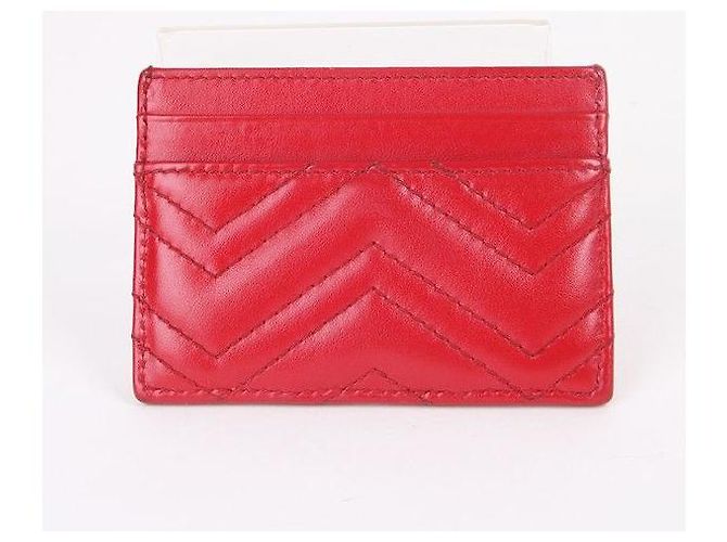 Gucci Tarjetero GG Marmont Rojo Roja - vista 8