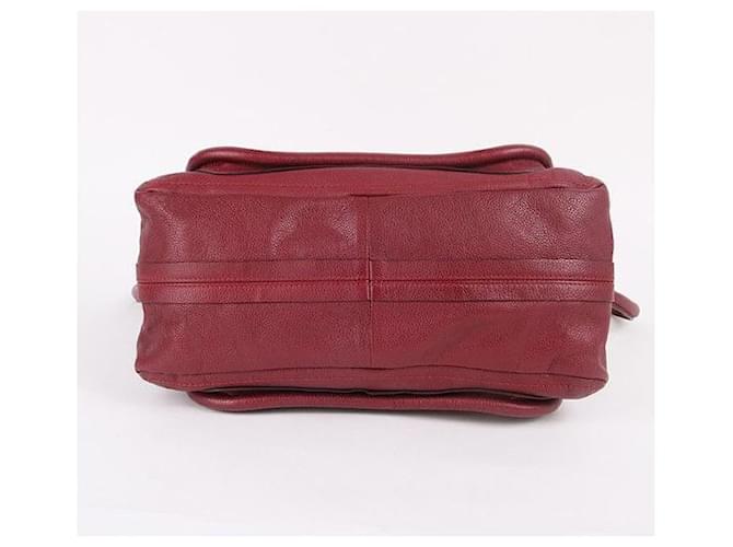 Chloé Paraty Burgundy Medium Bag Rosso - vista 4