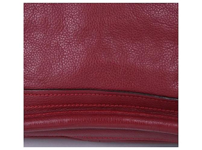 Chloé Paraty Burgundy Medium Bag Rosso - vista 9