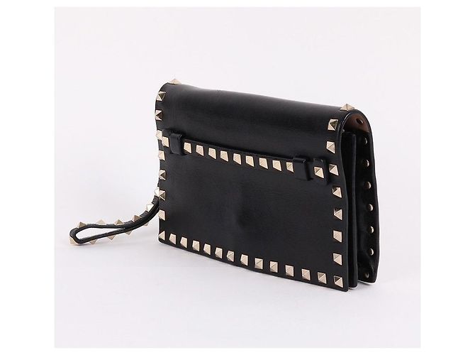 Valentino Borsa clutch nera Rockstud piccola Nero - vista 2