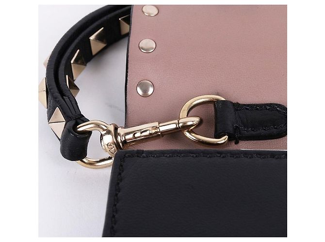 Valentino Borsa clutch nera Rockstud piccola Nero - vista 4