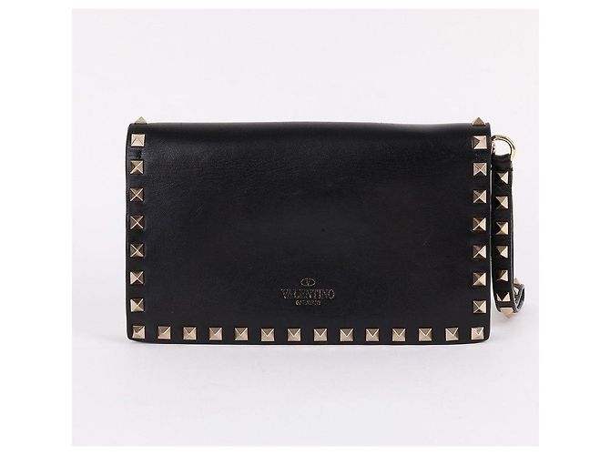 Valentino Borsa clutch nera Rockstud piccola Nero - vista 8