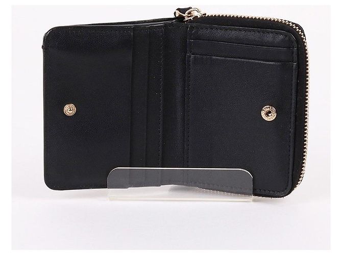 Valentino Rockstud Black Zip Wallet Nero - vista 6
