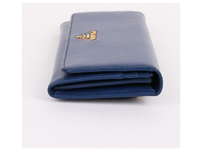 Prada Vitello Move blauer Damen-Langgeldbeutel - Ansicht 3
