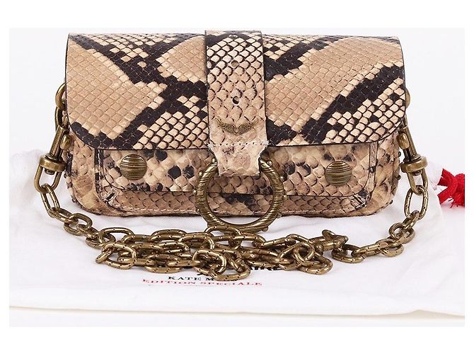 Zadig & Voltaire Borsa a Spalla Kate Mini Chain Marrone - vista 10