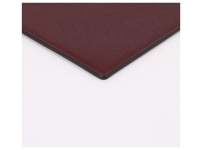 Gucci Burgundy Leather Jumi Medium Clutch Bag Rosso - vista 7