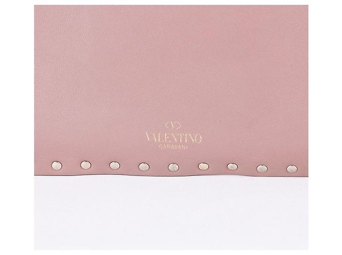 Valentino Borsa Clutch Donna Rockstud Beige Scuro Marrone - vista 4