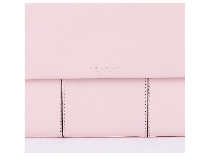 Tory Burch Rosa Leder Clutch Bag mit drei Fächern Pink - Ansicht 2