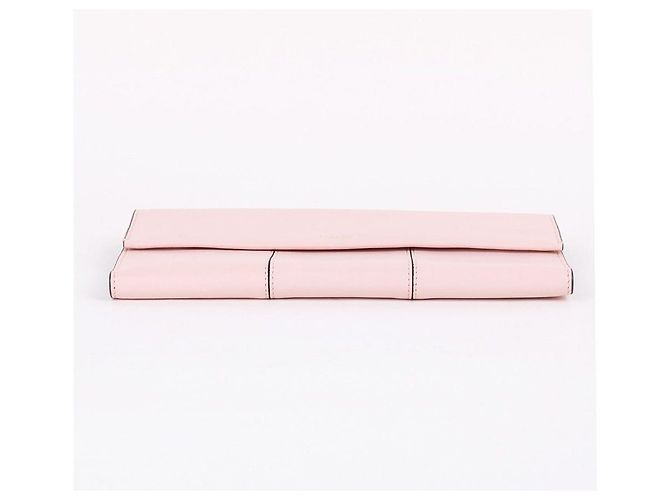 Tory Burch Rosa Leder Clutch Bag mit drei Fächern Pink - Ansicht 5