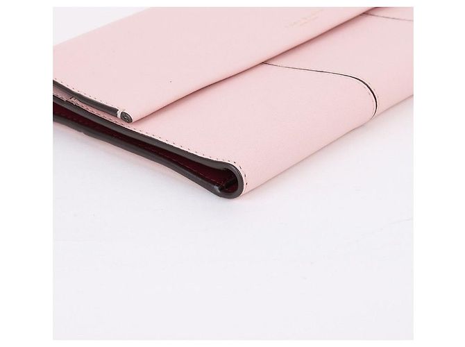 Tory Burch Rosa Leder Clutch Bag mit drei Fächern Pink - Ansicht 6