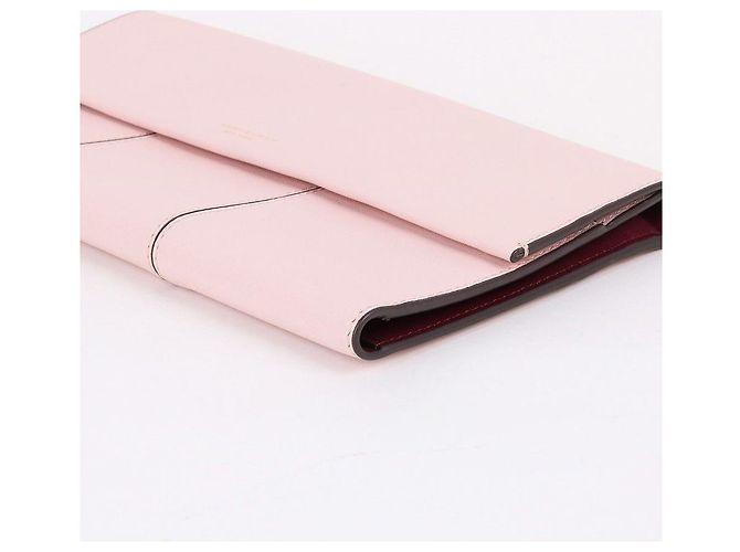 Tory Burch Rosa Leder Clutch Bag mit drei Fächern Pink - Ansicht 7