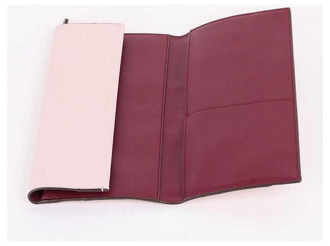 Tory Burch Rosa Leder Clutch Bag mit drei Fächern Pink - Ansicht 9