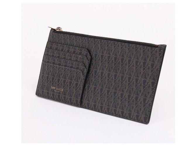 Saint Laurent YSL Muster große Geldbörse Braun - Ansicht 3