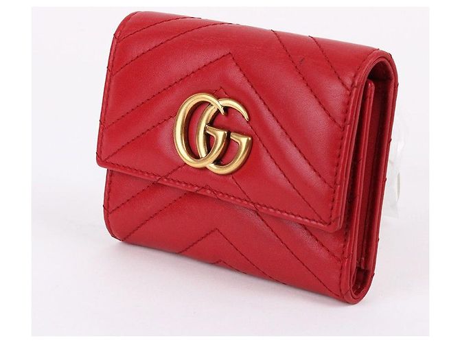 Gucci Cartera GG Marmont Matelassé Roja - vista 2