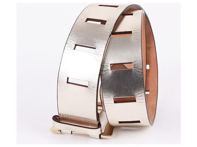 Gucci Cintura larga in metallo dorato per donne D'oro - vista 5