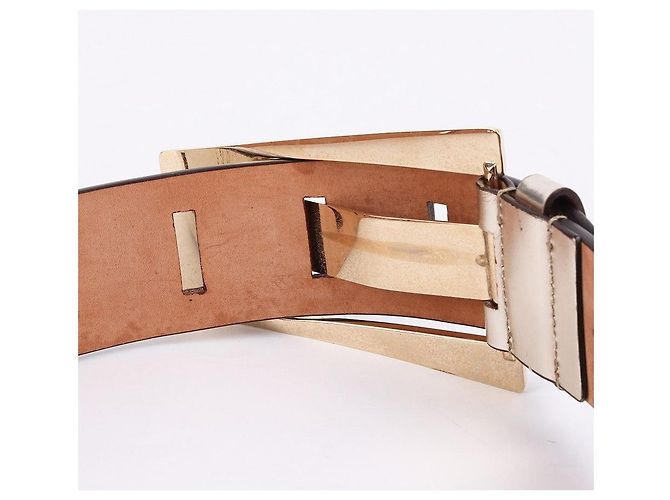 Gucci Cintura larga in metallo dorato per donne D'oro - vista 8