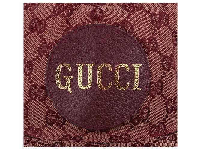 Gucci Baseballkappe mit GG-Logo aus Canvas Rot - Ansicht 2
