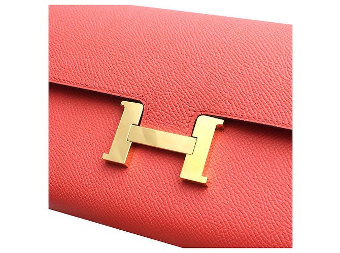 Hermès Constance Langer Geldbeutel Rose Jaipur Epsom Goldbeschläge Golden - Ansicht 5