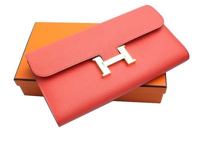 Hermès Constance Langer Geldbeutel Rose Jaipur Epsom Goldbeschläge Golden - Ansicht 6