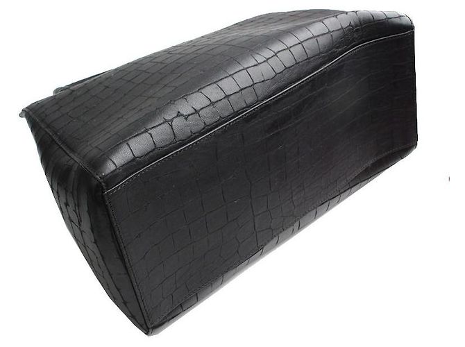 Borsa Tote in Texture Nera Armani Wani Nero - vista 4