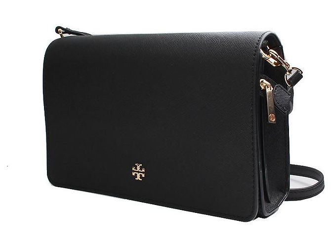 Borsa a tracolla Saffiano nera Tory Burch Nero - vista 2