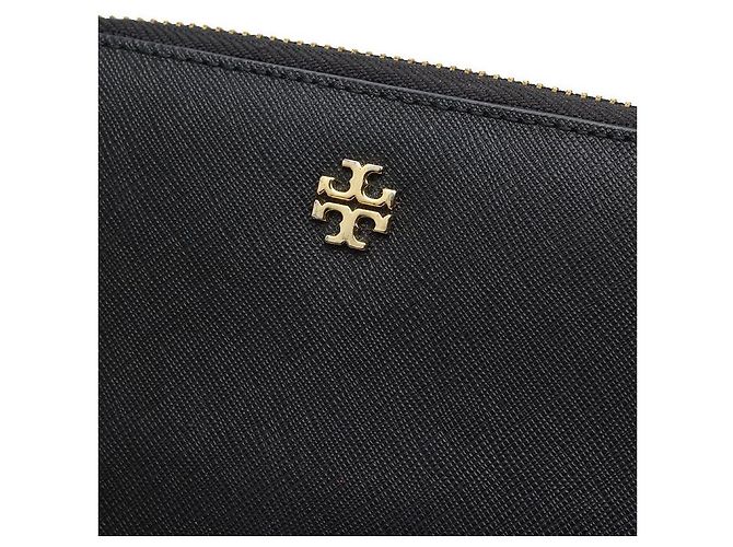 Schwarze Saffiano-Lederbörse von Tory Burch - Ansicht 5