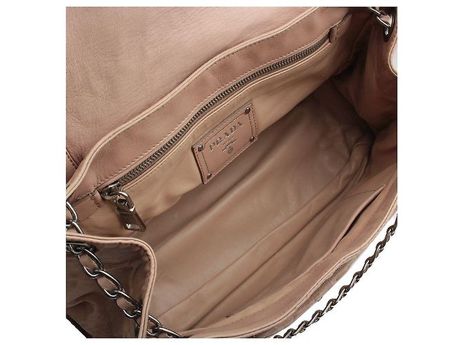 Prada Beige Silber Schultertasche - Ansicht 5