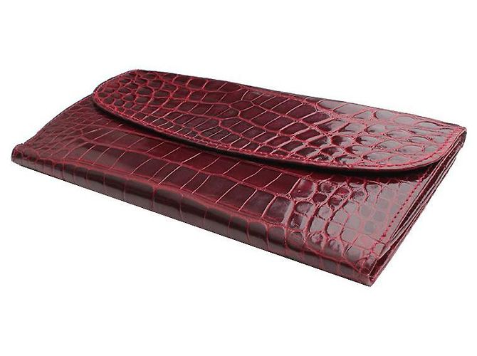 Gucci Cartera larga Wani Gold en forma de herradura burdeos Roja - vista 3