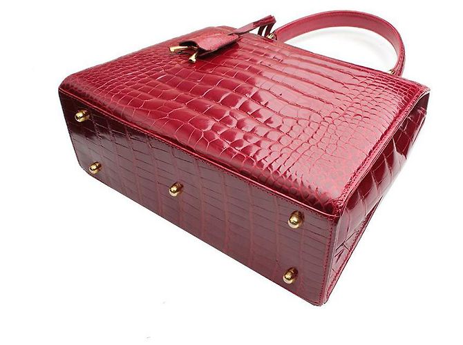 Gucci Borsa Tote e a Spalla Wani Bordeaux Rosso - vista 4