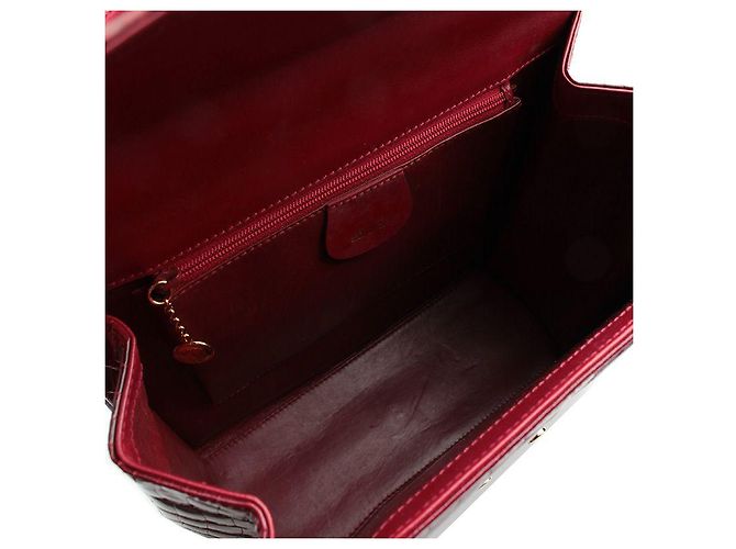 Gucci Borsa Tote e a Spalla Wani Bordeaux Rosso - vista 5