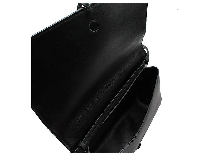 Borsa a tracolla intrecciata nera Bottega Veneta Nero - vista 5