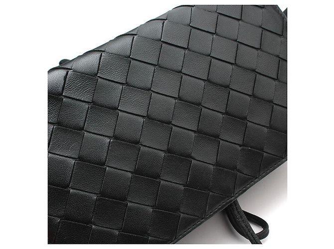 Borsa a tracolla intrecciata nera Bottega Veneta Nero - vista 6