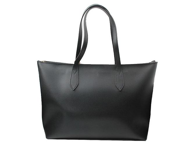 Burberry Llave de cuero negro a cuadros Bolsa de compras - vista 3